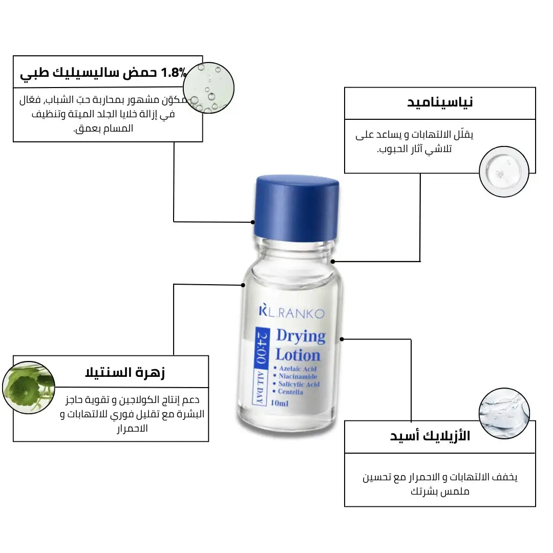 لوشن علاج حب الشباب بحمض الساليسيليك